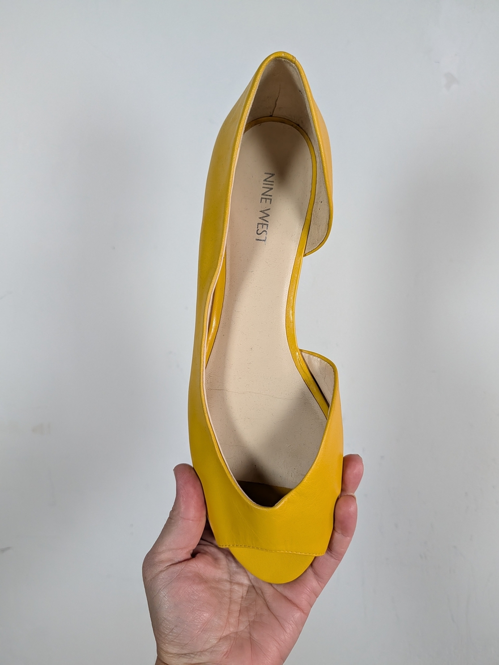 Nine West Yellow Women's Open-Front Flat